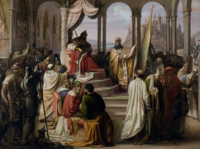 Prince Vladimir Chooses a Religion in 988 (A Religious Dispute in the Russian Court) by Johann Leberecht Eggink